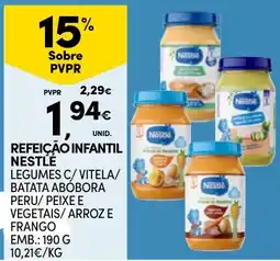 Continente Refeição infantil nestlé promoção