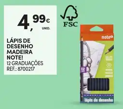Continente Lápis de desenho madeira note! promoção