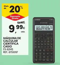 Continente máquina de calcular científica casio fx-82ms promoção