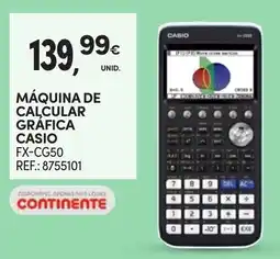 Continente máquina de calcular gráfica casio fx-cg50 promoção