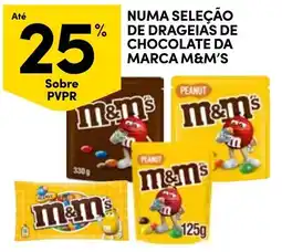 Continente Numa seleção de drageias de chocolate da marca m&m's promoção