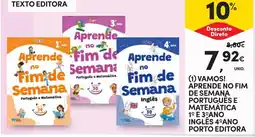 Continente Vamos! aprende no fim de semana português e matemática 1º e 3º ano inglês 4º ano promoção