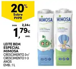 Continente Leite bem especial mimosa promoção