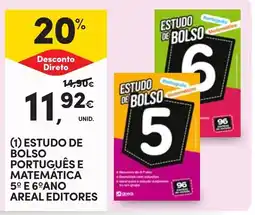 Continente estudo de bolso português e matemática 5º e 6º ano areal editores promoção