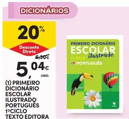 Continente primeiro dicionário escolar ilustrado português promoção