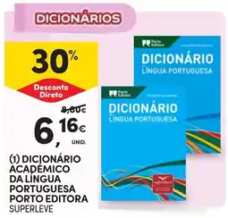 Continente Dicionário académico da língua portuguesa porto editora superleve promoção