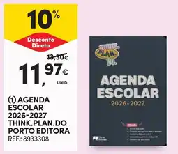 Continente agenda escolar 2026-2027 think.plan.do promoção