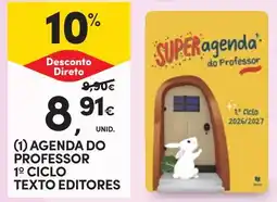 Continente agenda do professor 1º ciclo promoção