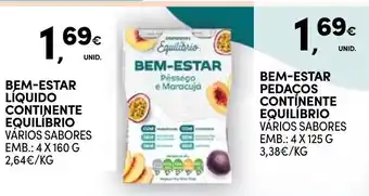Continente Bem-estar líquido continente equilíbrio promoção