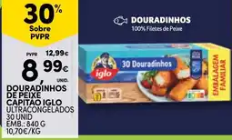Continente Douradinhos de peixe capitao iglo promoção