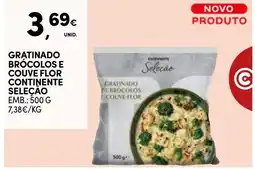 Continente Gratinado de brócolos e couve-flor continente seleção promoção