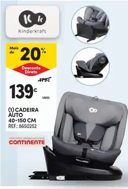 Continente Kinderkraft cadeira auto promoção