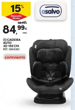 Continente Asalvo cadeira auto promoção