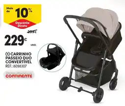 Continente Carrinho passeio duo convertível promoção