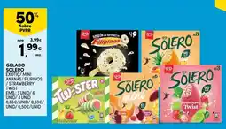 Continente gelado solero exotic/mini ananas/filipinos/strawberry twist promoção