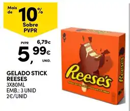 Continente Gelado stick reeses promoção