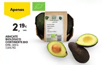 Continente Abacate biológico continente bio promoção