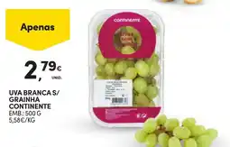 Continente Uva branca s/ grainha continente promoção