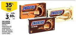 Continente gelados snickers white / manteiga de amendoim promoção
