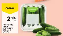 Continente mini pepino snack continente promoção