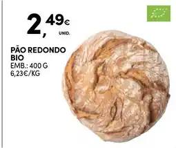 Continente Pão redondo bio promoção