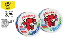 Continente Queijo original/light a vaca que ri promoção