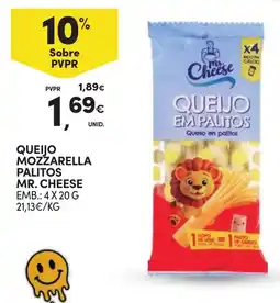 Continente Queijo mozzarella palitos mr. cheese promoção