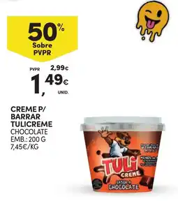 Continente Creme p/ barrar tulicreme chocolate promoção