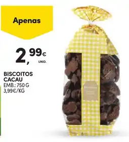 Continente Biscoitos cacau promoção