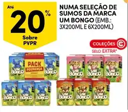 Continente sumos da marca um bongo promoção