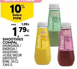 Continente Smoothies compal promoção