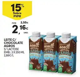 Continente Leite c/ chocolate agros promoção
