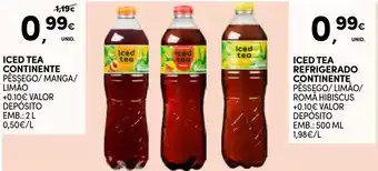 Continente Iced tea continente promoção