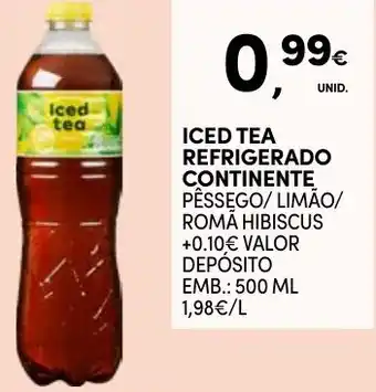 Continente Iced tea refrigerado continente promoção