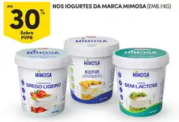 Continente nos iogurtes da marca mimosa promoção