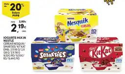 Continente Iogurte mix in Nestlé cereais nesquik/ smarties/ kit kat promoção