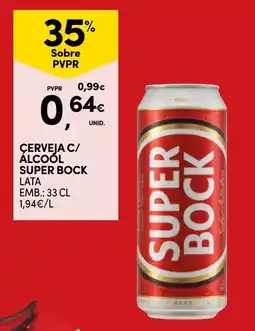 Continente Cerveja c/ álcool super bock promoção