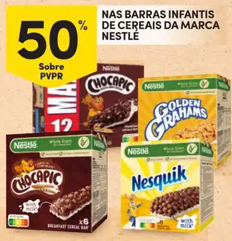 Barras infantis de cereais da marca nestlé