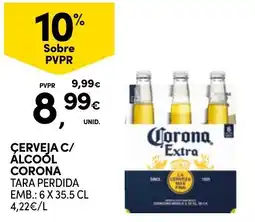 Continente Cerveja c/ álcool corona promoção