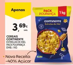 Continente Cereais continente estrelas de mel promoção