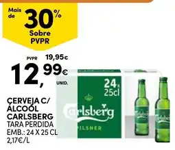 Continente Cerveja c/ álcool carlsberg promoção