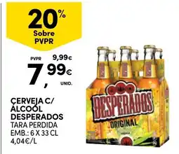 Continente Cerveja c/ álcool desperados promoção