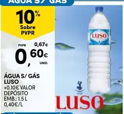 Continente Águas s/gás luso promoção