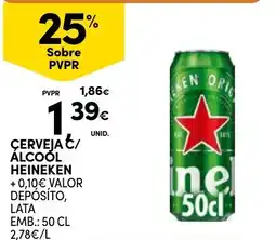 Continente Cerveja Alcóol Heineken promoção