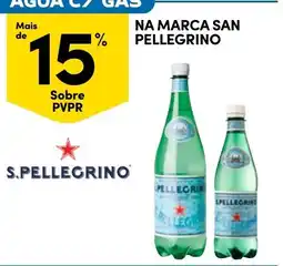 Continente Água c/ gas na marca san pellegrino promoção