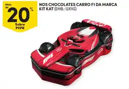 Continente nos chocolates carro f1 da marca kit kat promoção