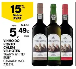 Continente Vinho do Porto Câlem Velhotes Tawny/White/Ruby promoção