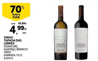 Continente vinho tapada das lebres signature promoção