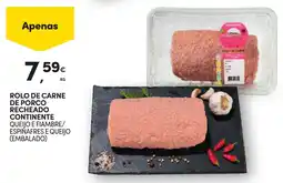 Continente Rolo de carne de porco recheado continente promoção