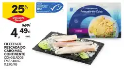 Continente filetes de pescada do cabo msc continente congelados promoção